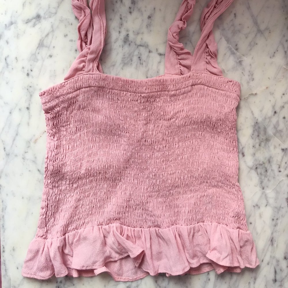 *3/$30* PINK Laurel & Love Smocked Tank